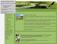 Tablet Screenshot of espace-nature.cantal.fr