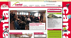 Desktop Screenshot of cantal.fr