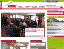Tablet Screenshot of cantal.fr